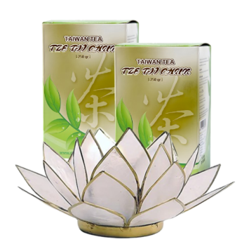 Tze Tji Chun 2 x 250 gram + Waxinelichtje Wit 12006