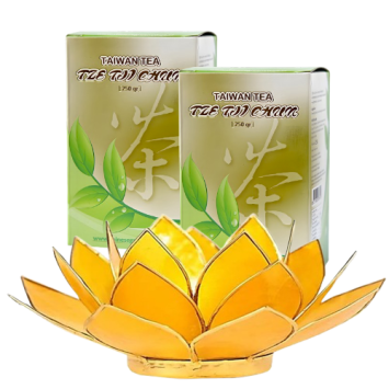 Tze Tji Chun 2 x 250 gram + Waxinelichtje Geel 12013