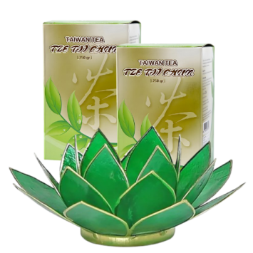 Tze Tji Chun 2 x 250 gram + Waxinelichtje Groen 12014