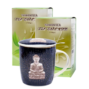 Tze Tji Chun 2 x 250 gram + Theebeker 'Boeddha'